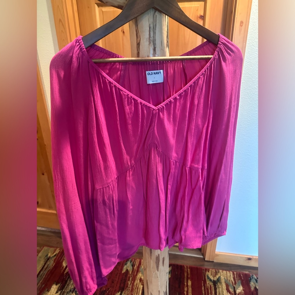 Old Navy Women's Fuchsia Blouse